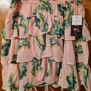 The Webster for Target Flamingo Print Skirt